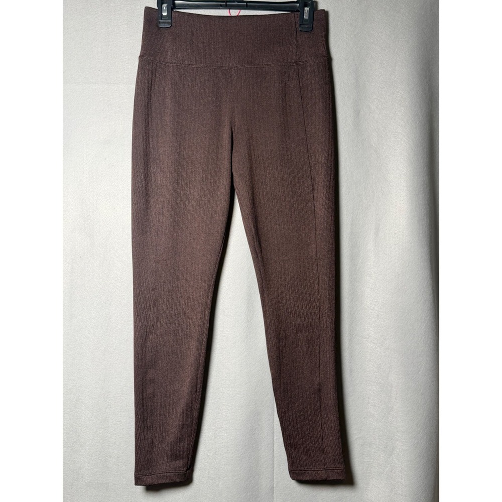 Athleta Delancey Herringbone Tight Legging Brown Chevron High Rise Pants Medium